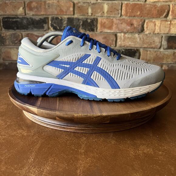 ASICS Gel-Kayano 25 Lite-Show Road Running Gray Blue Mens 9.5 Shoes Sneakers main image 4